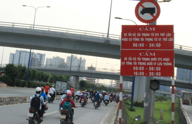 các tuyến đường cấm xe tải ở Hà Nội